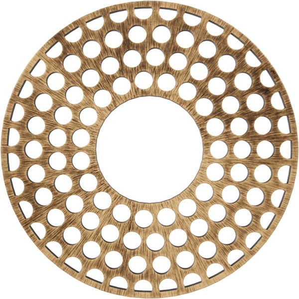 Ekena Millwork Fink Architectural Grade PVC Pierced Ceiling Medallion, Antiqued Bronze, 24"OD x 8 3/4"ID x 3/4"P CMPP24FFABZ - main
